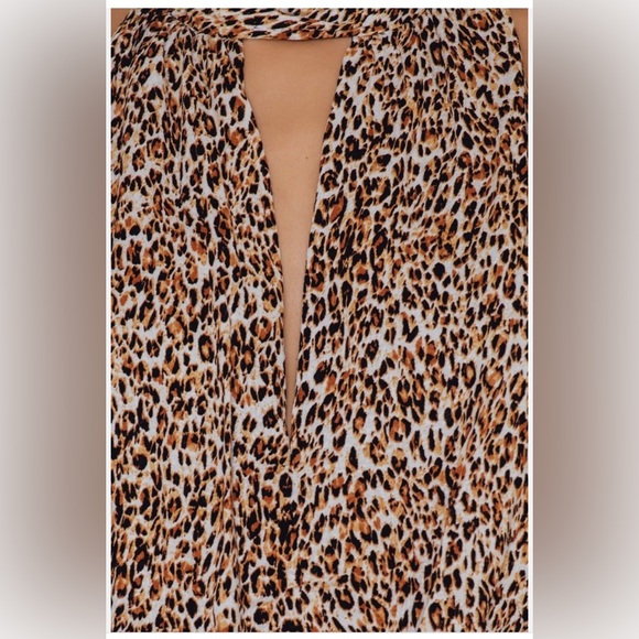 NWT//Free People Animal Instincts Patterned High Low Maxi Dress - Picture 8 of 8